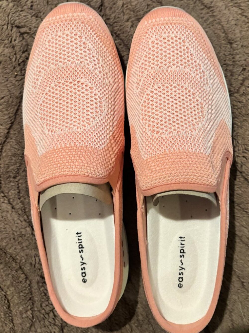 Easy Spirit Shoes Slip Ons Orange/Peach Size 9.5 N Takeknit2 New in Box